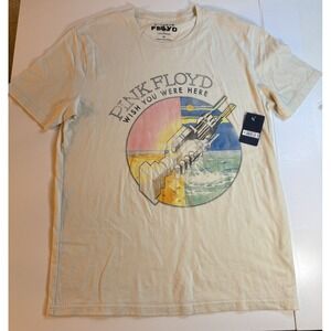 Pink Floyd Shirt Mens Med Tan Wish You Were Here Graphic Rock Tee Lucky Brand
